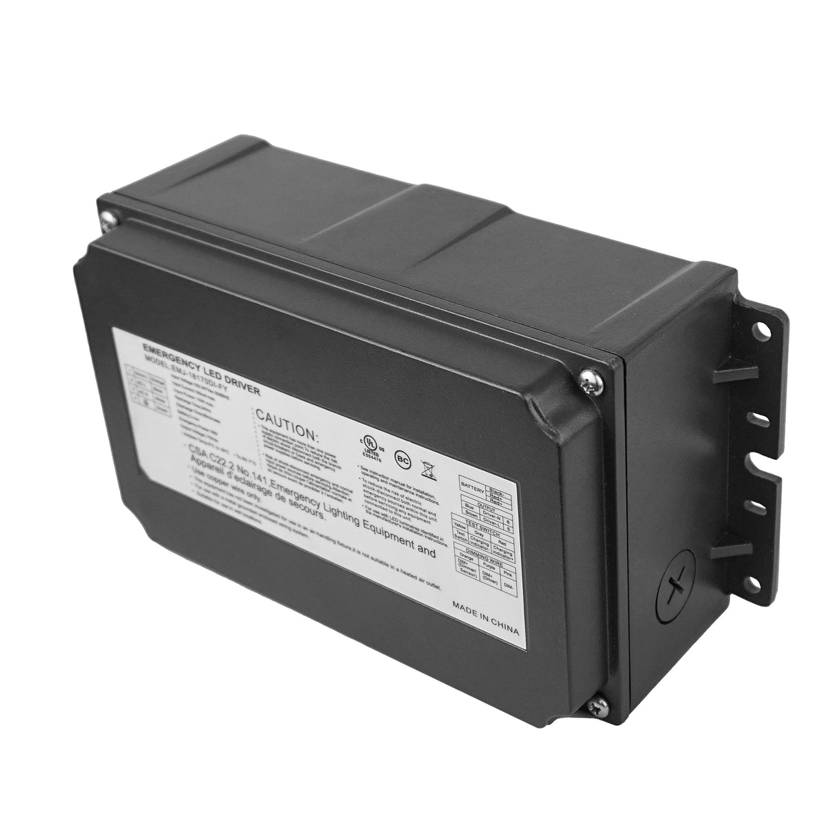 18W Waterproof Junction Box Emergency Driver | EMWC18W