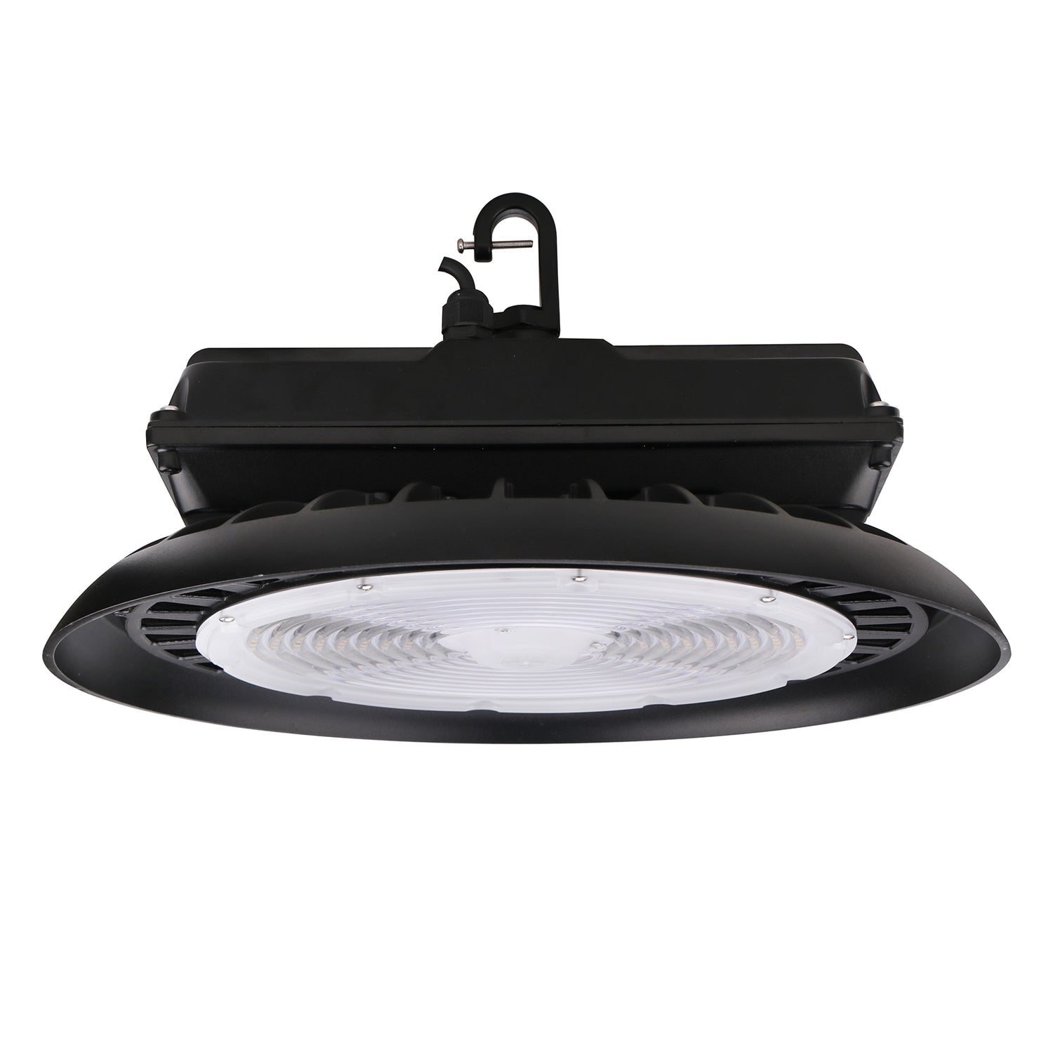 300W High Bay LED Light AC 120~277V Black Housing Motion Sensor | 9EHB-300W-120V-50K
