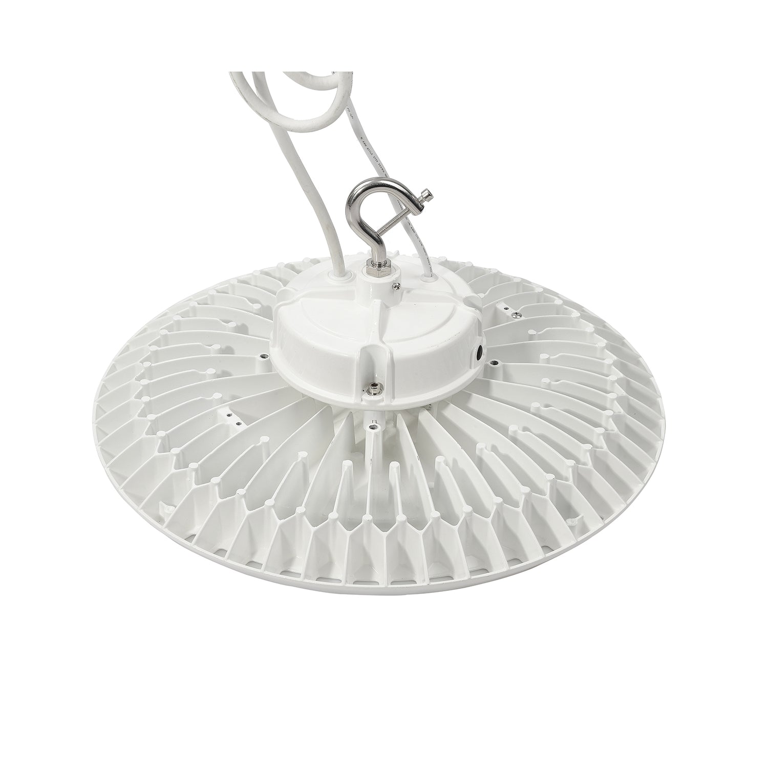 100/120/150W Wattage Selectable White Housing LED UFO High Bay Light AC 100-277V CCT 5000K | 5EHB-150W-120V-50K-SV2-W