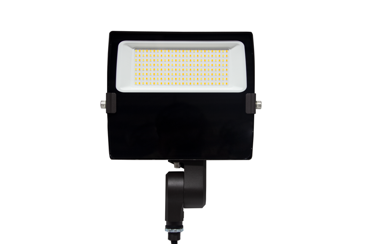 35W/25W/15W LED Flood Light - CCT 3K/4K/5K - AC 120-277V - Knuckle Mount | 3FLCN-35/25/15W-XXK-K