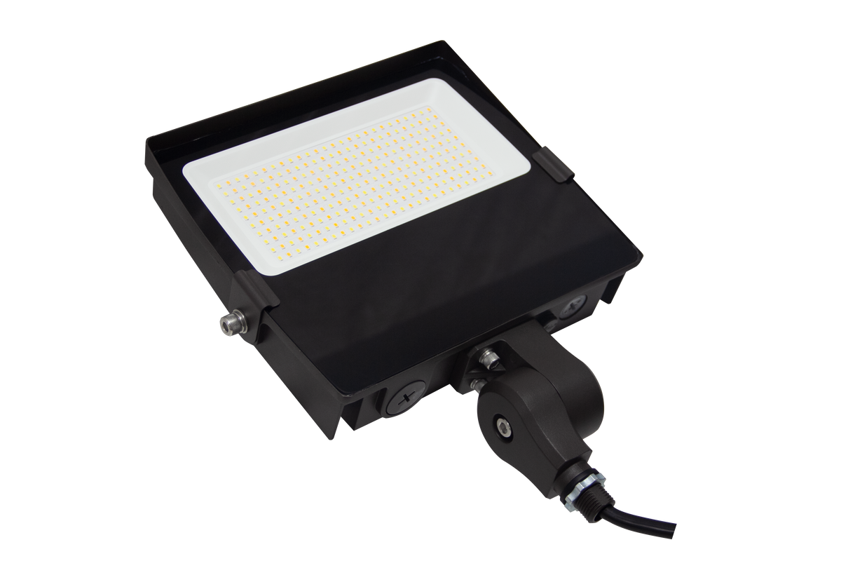 35W/25W/15W LED Flood Light - CCT 3K/4K/5K - AC 120-277V - Knuckle Mount | 3FLCN-35/25/15W-XXK-K