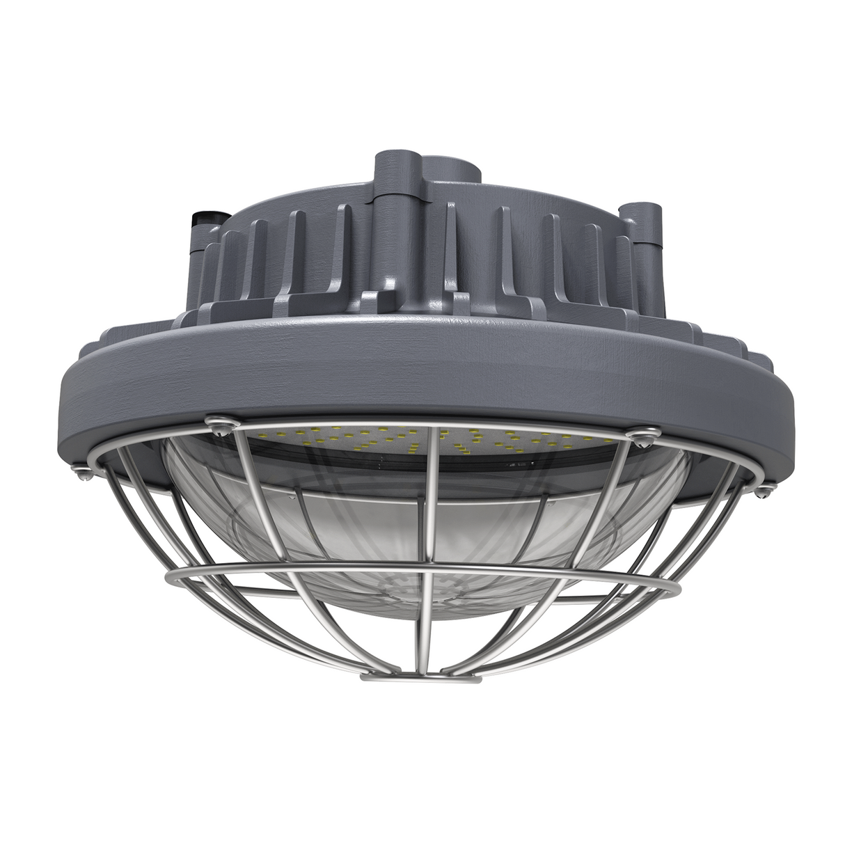 80W Round Explosion-proof Low Bay Light Class 1 Division 2 CCT 5000K | CEB-80W-120V-50K