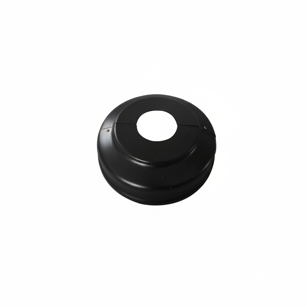 15 Foot Steel 3 Inch Round Light Pole Black Housing