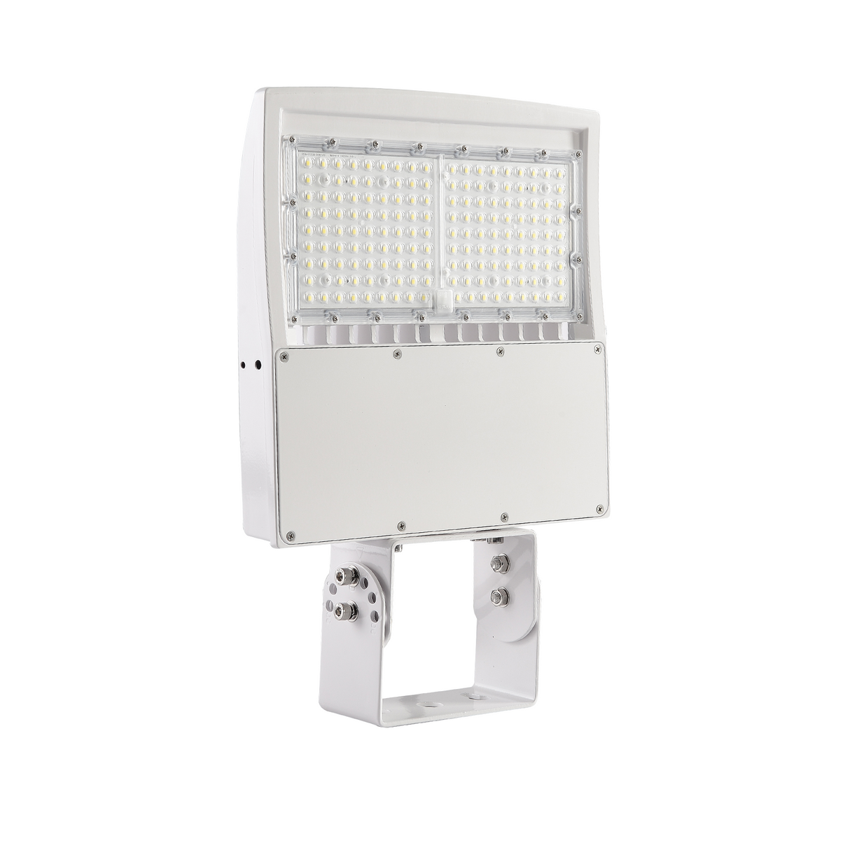 150W LED Shoebox Light White Housing AC 277-480V CCT 5000K | SBC8B-150W-480V-50K-W