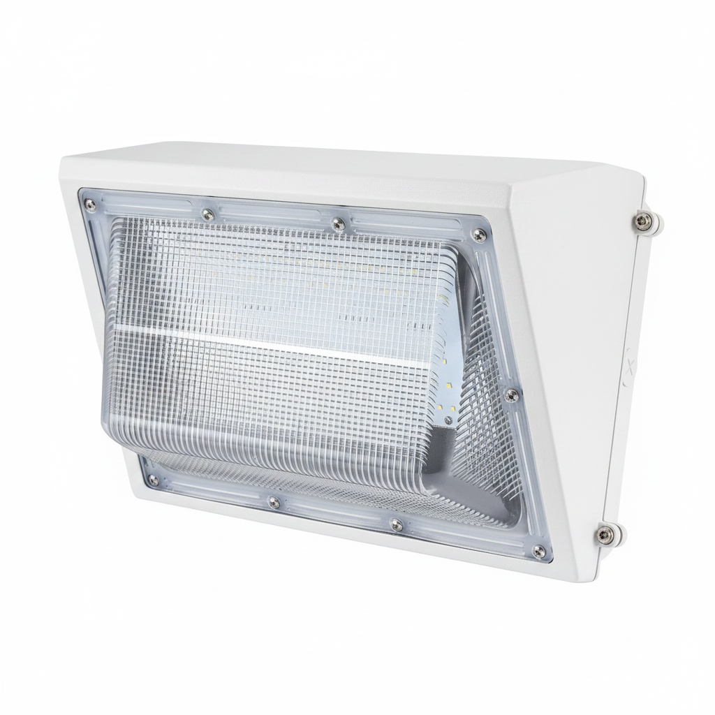White Housing - 60/80/100/120W LED Semi Cutoff Wall Pack Light-Large Size-AC 120~277V CCT 3500K/4000K/5000K Tunable | WP-60/80/100/120W-XXK-UW