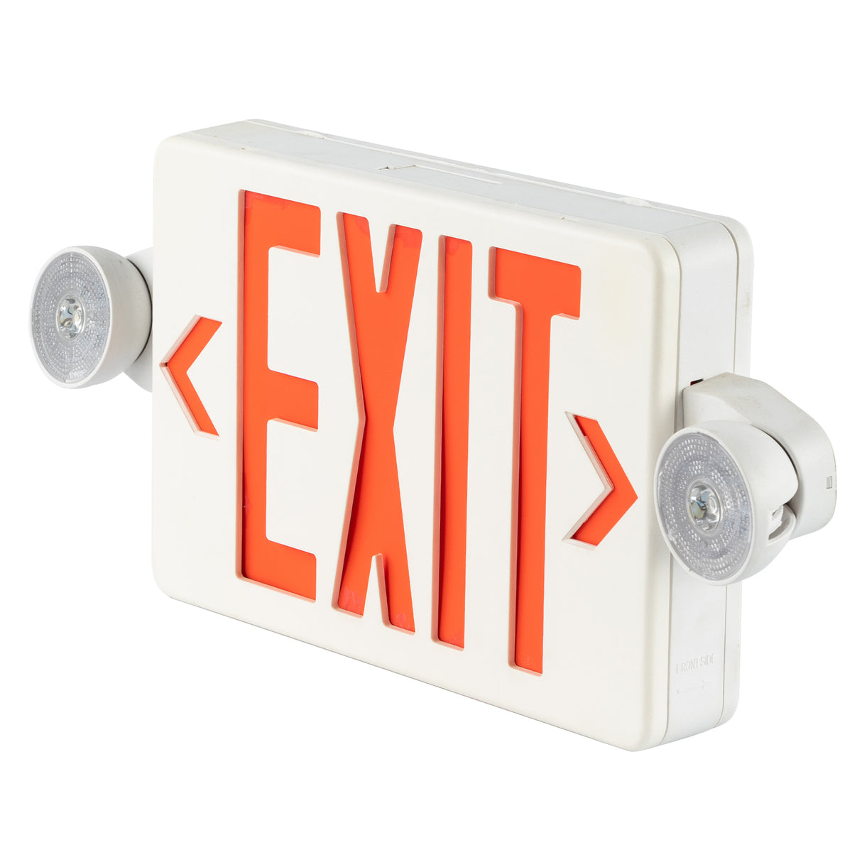 Red Combo LED Emergency Exit Sign-Battery Backup-Adjustable Light Heads | LS-ES007SR