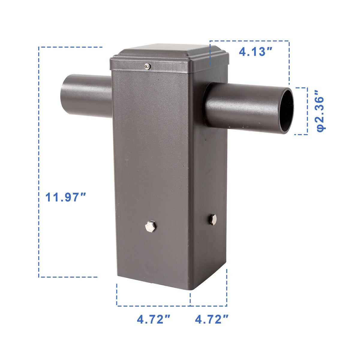 Double Tenon Adapter for 4 Inch Square Pole | 4C2H3