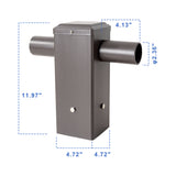 Double Tenon Adapter for 4 Inch Square Pole | 4C2H3