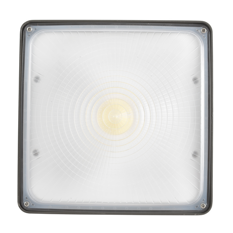 3 Wattage & 3 CCT Selectable Square Canopy Light-Wattage 30/45/70W-CCT 3500K/4000K/5000K | 4NCP-30/45/70W-XXK