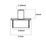 5in square base tenon adapter