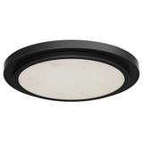 9"/12" Alabaster Flush Mount LED Ceiling Light – Black Finish | 18W/24W | 5CCT Tunable (2700K-5000K) | Triac Dimmable | ENERGY STAR & ETL Certified
