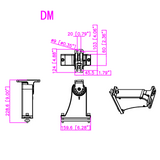 Bronze Adjustable Direct Arm Mount for Ledsion shoebox lights