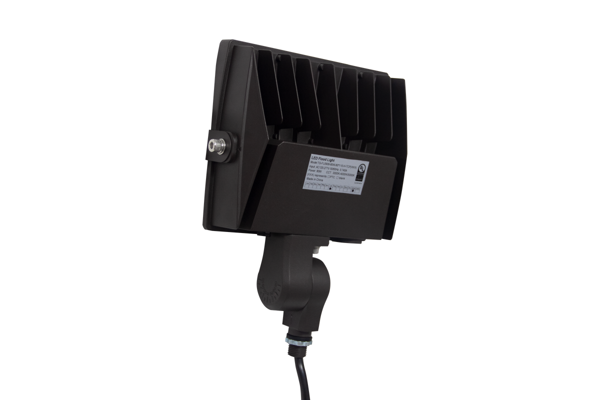 35W/25W/15W LED Flood Light - CCT 3K/4K/5K - AC 120-277V - Knuckle Mount | 3FLCN-35/25/15W-XXK-K