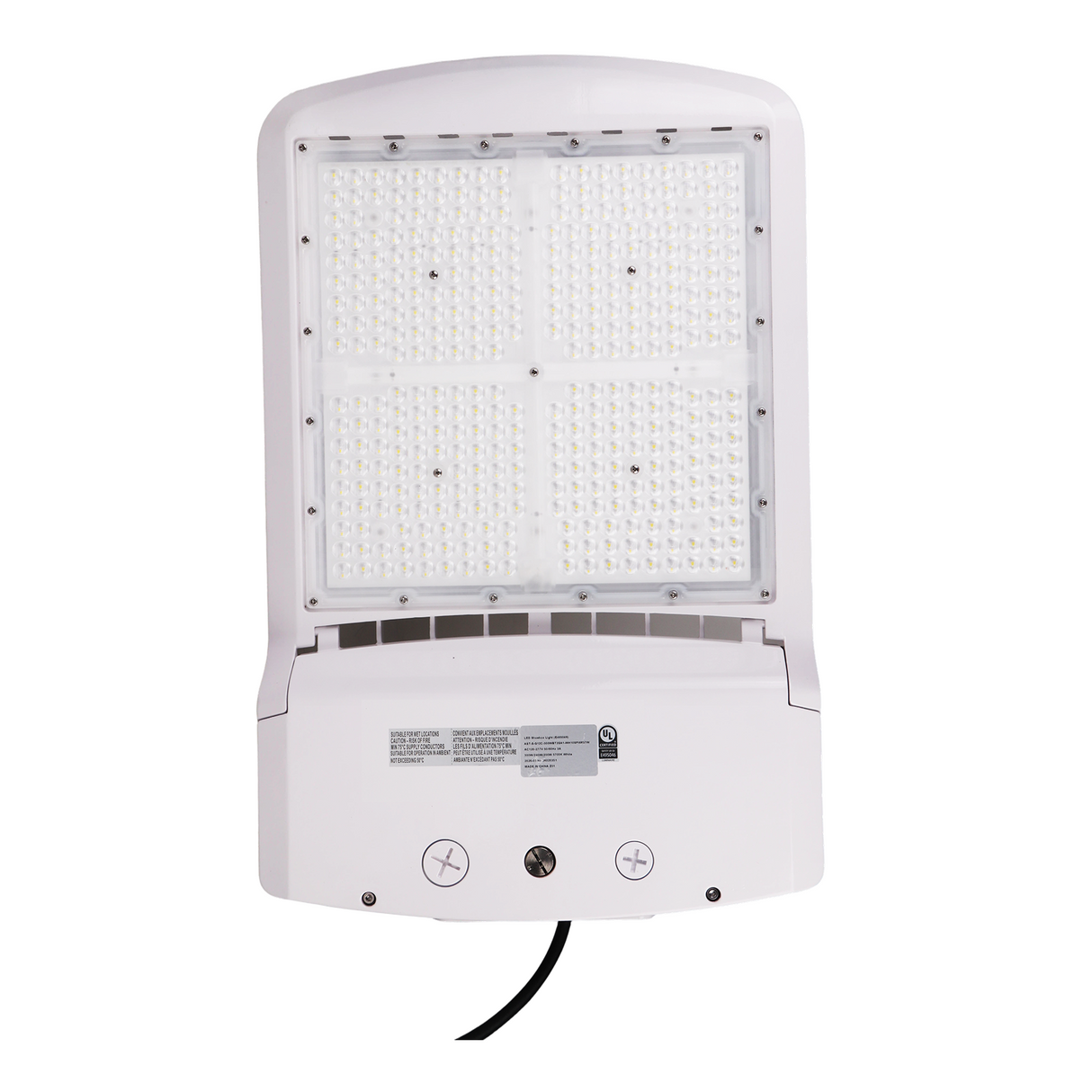 300W/240W/200W Tunable Shoebox LED Area Light - White Housing - Type III - 145 LM/W - 0-10V Dimming | SBC14-300/240/200W-57K-W