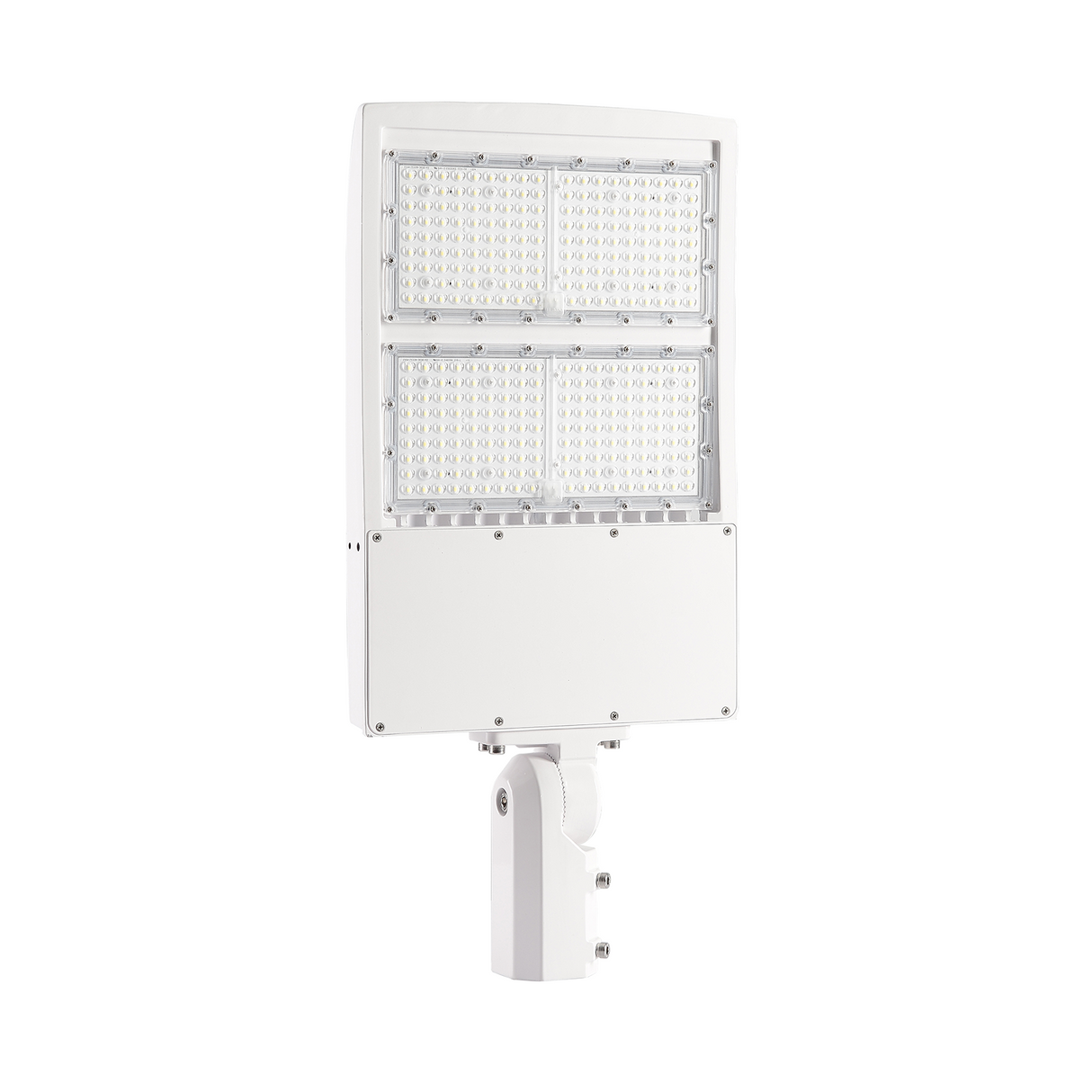 300W LED Shoebox Light White Housing AC 277-480V CCT 5000K | SBC8B-300W-480V-50K-W