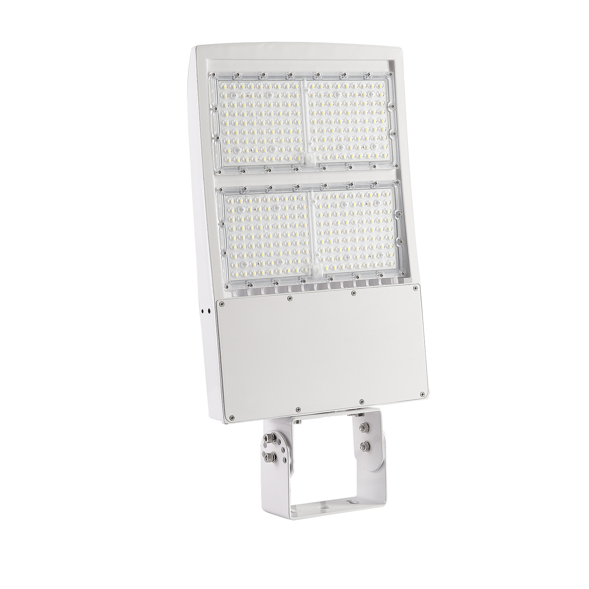 300W LED Shoebox Light White Housing AC 277-480V CCT 5000K | SBC8B-300W-480V-50K-W