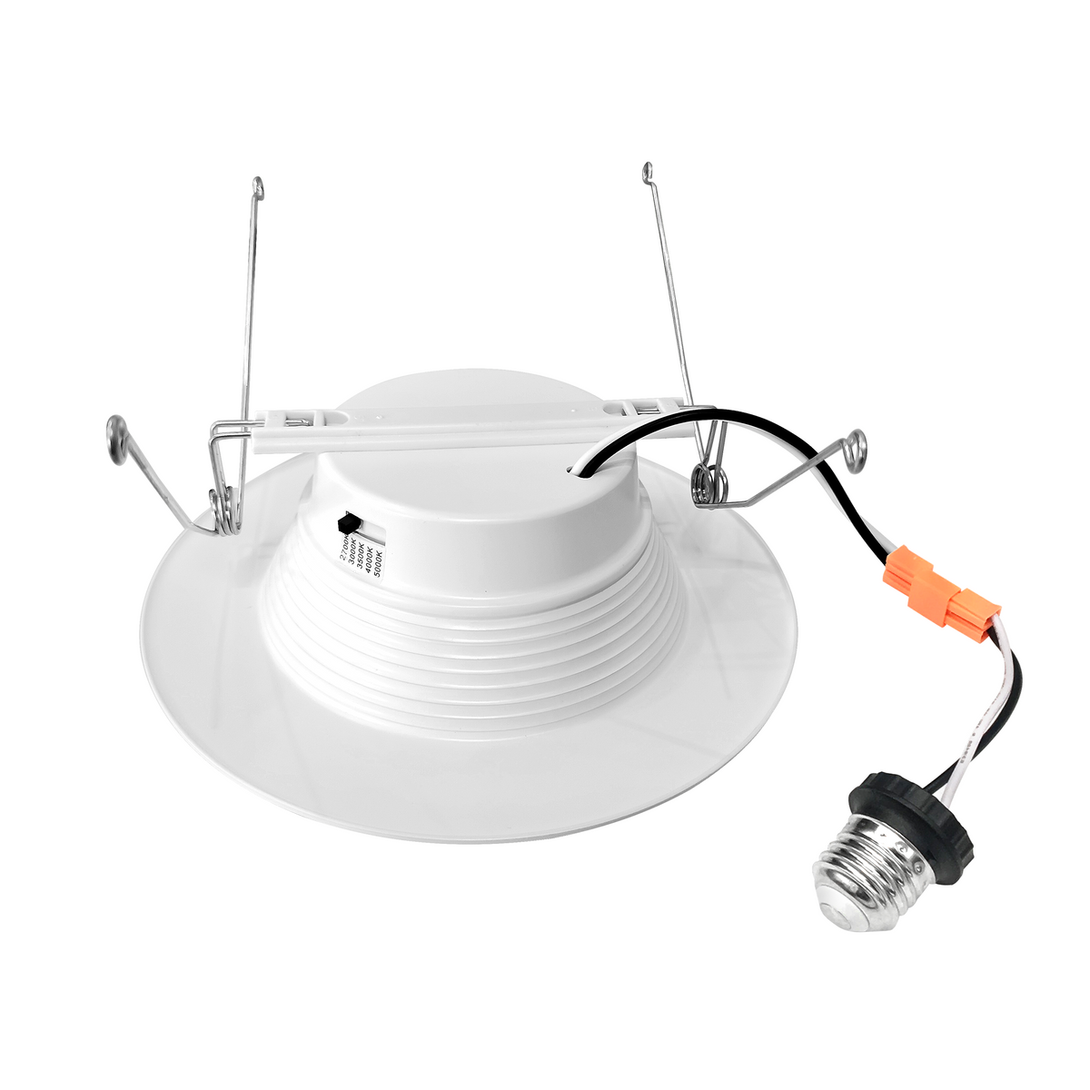 Led 6in Insert 6 Inch 15W LED ECO Retrofit Kit 5CCT Selectable 120V Triac dimming E26 ...