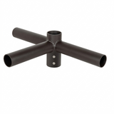 Tenon Adapter -Round Pole Tenon Spoke Triple Bracket - 90 Degree Arms | TN3TH