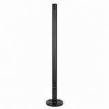 15 Foot Steel 3 Inch Round Light Pole Black Housing
