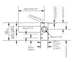 90° Twin Horizontal Tenon Adapter for LED Parking Lot Lights | TN2HL